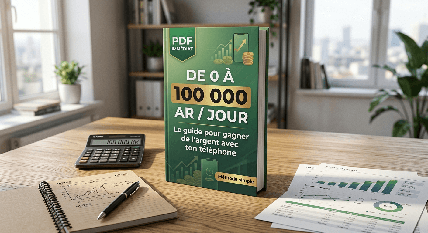 0Ar → 5000Ar/jour avec ton téléphone Comment commencer à gagner de l’argent sans argent à Madagascar