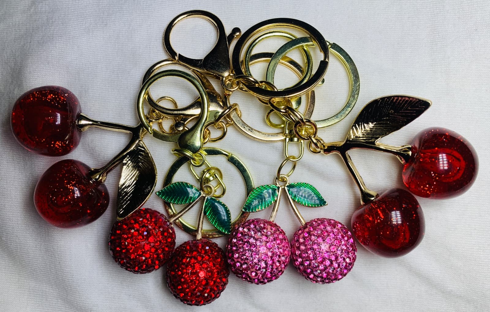Porte-clés cerises